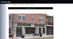 Desktop Screenshot of ladolcevitarestaurante.com